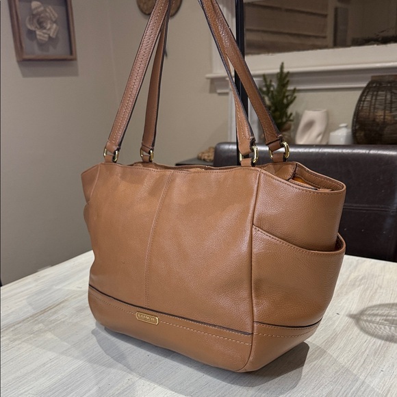 Coach Handbags - Coach Brown Leather Tote Bag